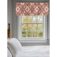 thumbnail image 3 of Bohemia Ethnic Style Valances for Windows Retro Southwest Pattern Red Rod Pocket Curtains Valance Short Window Treatment Drapes for Living Room, Bedroom Bathroom 54"&nbsp;W x 18" L, 3 of 5