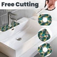 thumbnail image 3 of Logiee Hawaiian Style Print Kitchen Sink Splash Guard Faucet Mat for Splash Guard Behind Faucet Drip Catcher for Kitchen,Bathroom,Sink Mat,Dish Drying Mat,Bathroom-15" X 5.5", 3 of 7