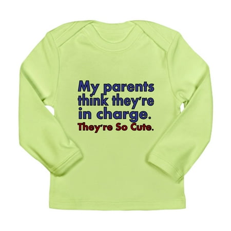 

CafePress - My Parents Think Theyre In Charge Long Sleeve T Sh - Long Sleeve Infant T-Shirt