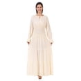 thumbnail image 2 of ThePirateDressing Women’s Renaissance Medieval Peasant Smocked Maxi Dress, 100% Rayon, 2 of 6