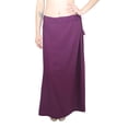 thumbnail image 2 of Sari Petticoat Stitched Indian Saree Petticoat Adjustable Waist Sari Skirt (Wine), 2 of 6