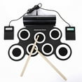 thumbnail image 4 of LEEYNEER Kit de Tambour Enroulable 7 Tampons Portable, Meilleur Cadeau, 4 of 9