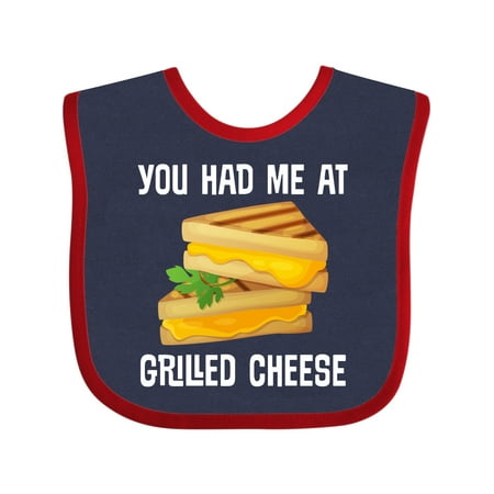 

Inktastic You Had Me at Grilled Cheese Sandwich Boys or Girls Baby Bib