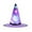 Purple, variant on Halloween LED Glowing Witch Hat Lighted Witch Costume Cap Halloween Party Headwear for Outdoor Trick or Treat and Indoor Haunted Decor， Purple