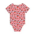 thumbnail image 2 of Rocae Cartoon Strawberry for Baby Climbing Clothes Soft Baby Romper for Active Infants Comfortable and Breathable Crawling Jumpsuit Unisex Baby Outfit 6 Months, 2 of 8