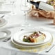 thumbnail image 4 of 8Pcs Manteles Redondos Desechables Negros, 13" Decoraciones de Mesa con Brillos Metálicos, 4 of 6