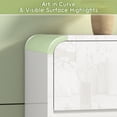 thumbnail image 6 of ANPOO High Gloss 12-Drawer Dresser,Modern Rounded Chest of Drawers,Large Capacity Bedroom Clothing Storage Organizer Cabinet for Bedroom,Entryway,Living Room, 6 of 7