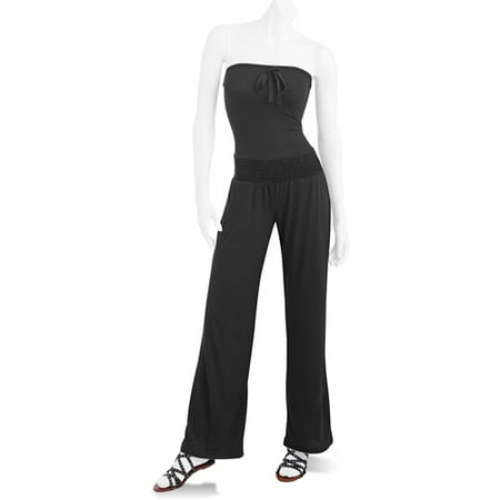 Susie Rose Juniors Smocked Tube Jumpsuit