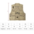 thumbnail image 5 of Chaleco de seguridad transpirable y portátil con múltiples bolsillos para fotografía de hombre, de malla, XL, negro, 5 of 5