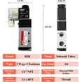 thumbnail image 7 of RIH Pneumatics Solenoid Valve 4V210-08 12V/24V/110V Single Coil Pilot-Operated Electric 2 Position 5 Way Connection Type (1/4"NPT, AC110V), 7 of 7