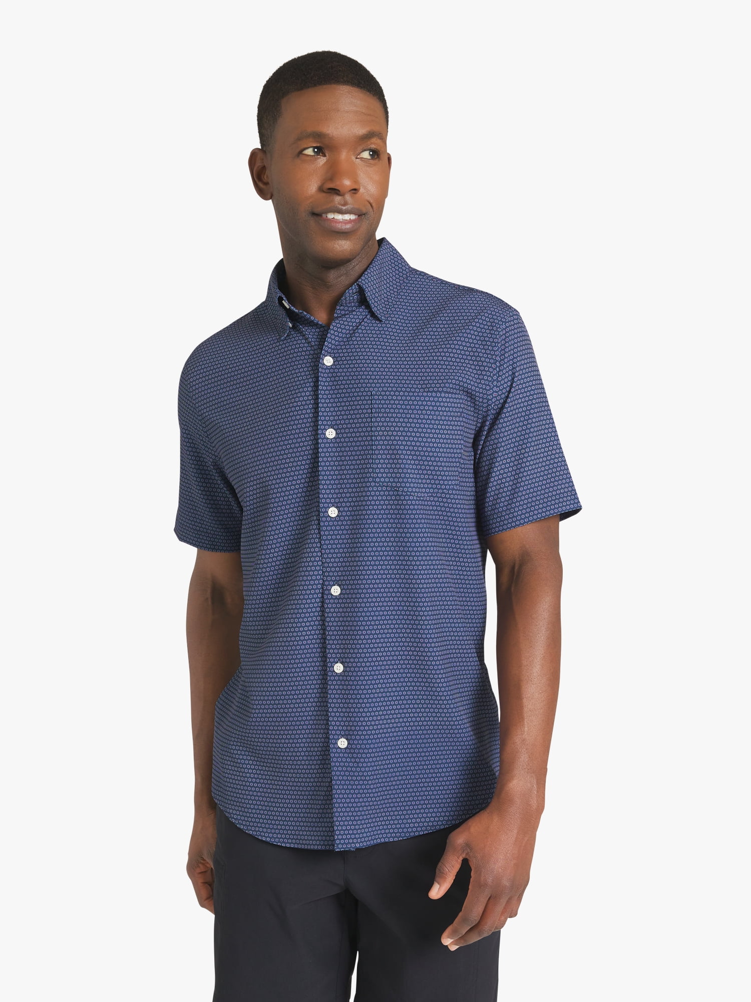 Chaps Men's & Big Men's Performance Woven Short Sleeve Shirt, Sizes S-3XL