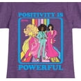 thumbnail image 3 of Barbie - Positivity Is Powerful - Girls Fitted Short Sleeve Graphic T-Shirt, 3 of 5