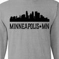 thumbnail image 4 of Inktastic Minneapolis Minnesota City Skyline Long Sleeve T-Shirt, 4 of 5