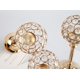 thumbnail image 5 of Candelabros de Cristal Dorado, Portavelas Decorativos para Mesa, Decoración de Hogar, Sala, Chimenea (3, Plata), 5 of 7