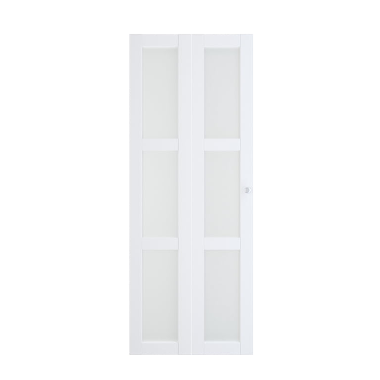 Accordion Closet Doors 30x80 Inch White Accordion Folding Door - PVC ...