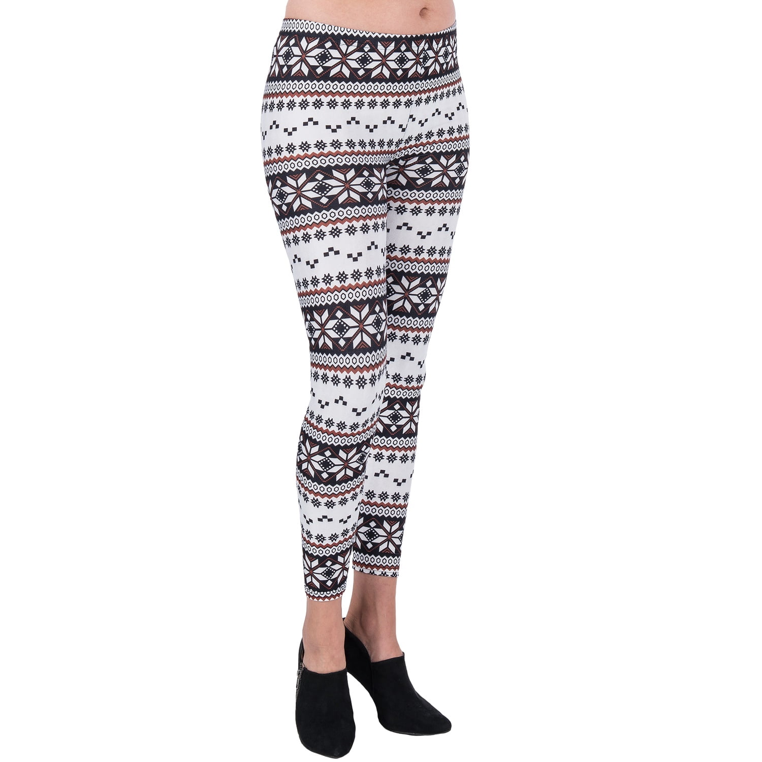 Women's Mid-Waist Full Length Stretchy Active Leggings For Workouts and Yoga