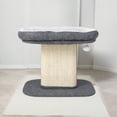 thumbnail image 3 of Pefilos 23" Cat Tree Tower with Cat Scratching Post, Large Plush Perch, Cat Shelter Scratcher Apartment for Kittens, Gray, 3 of 9
