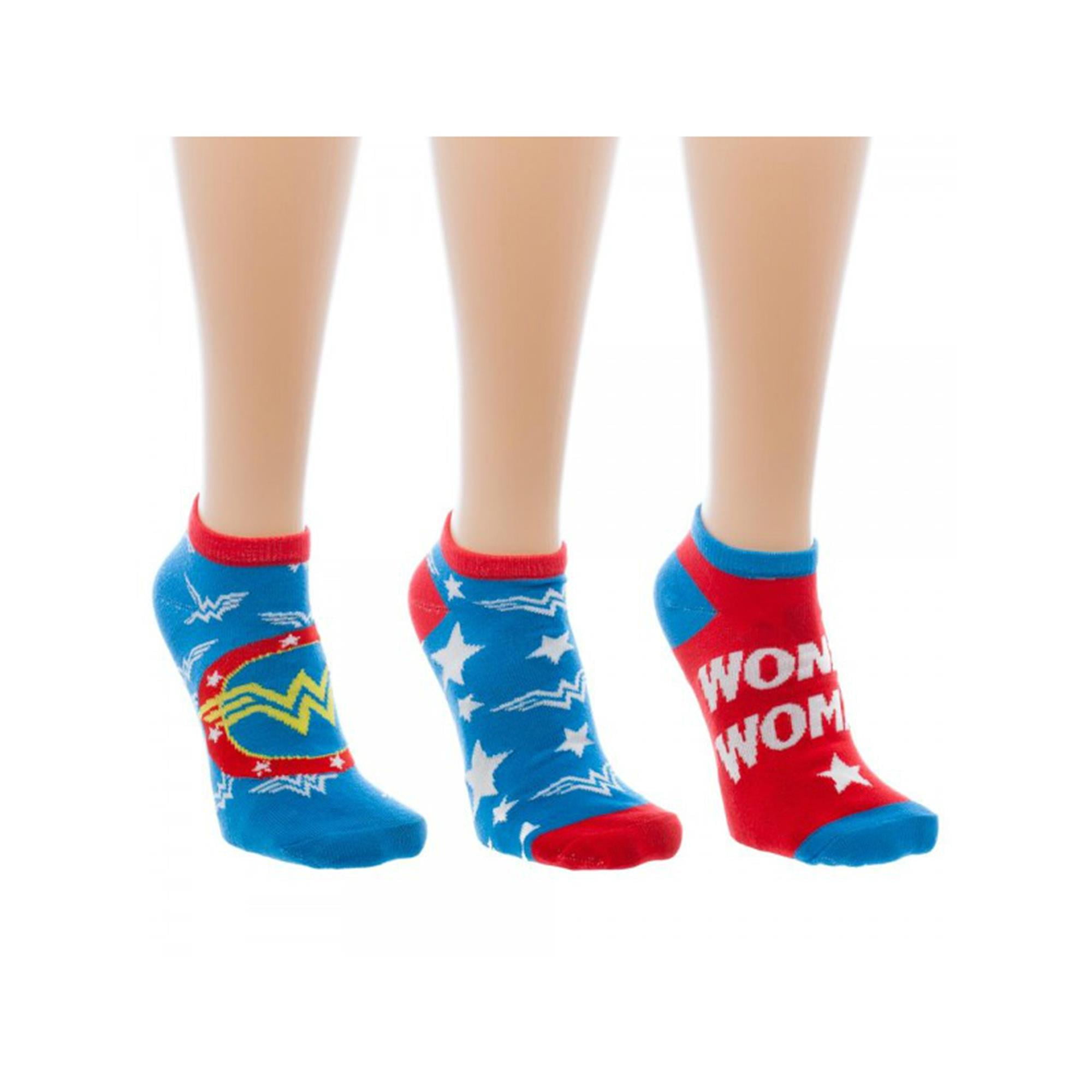 Super Hero DC Comics Wonder Woman Ankle Socks 3 Pack By Superheroes