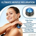 thumbnail image 2 of Massage Ball - Muscle Massager Roller Tool for Trigger Point Deep Tissue Release - Hand Held Manual Massage Therapy for Back, Neck, Leg, Shoulder & Foot Pain Relief by Cozlow, 2 of 7