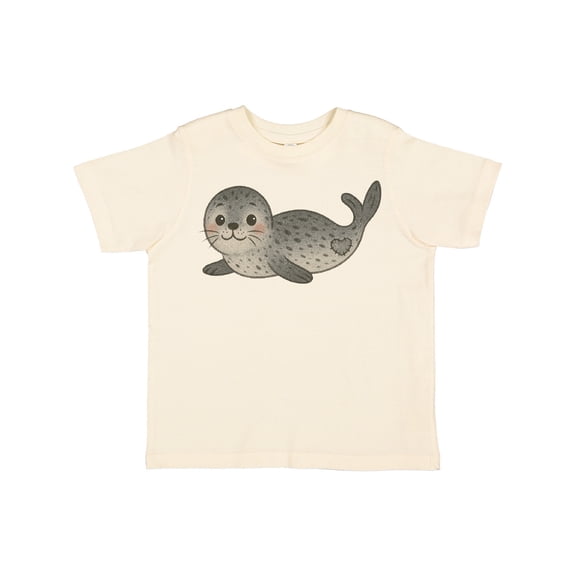 Inktastic Adorable Seal Illustration Cute Animal Art Boys or Girls Toddler T-Shirt