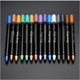 thumbnail image 5 of Lápiz de sombra de ojos nacarado, resistente al agua, brillo mate, sombra de ojos desnuda, pigmento de maquillaje, Lápiz Delineador de ojos azul, blanco y dorado （Pink, 5 of 5