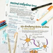 Zebra Pen Mildliner Double Ended Brush Pen Blue Dozen