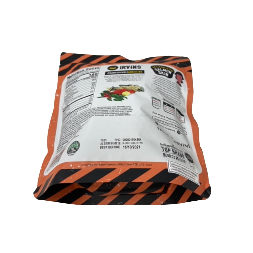 Irvins Salted Egg Salmon Skin 105 g