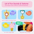 thumbnail image 6 of Car Seat Toys for Babies, 0-6 Months Stroller Activity Black White Baby Spiral Plush Toys Newborn High Contrast Sensory Carseat Toys with 4 Pendants Hanging Boys Girls Gift, 6 of 8