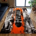 thumbnail image 1 of Skateboard Area Rug, Orange, 2x3 ft = 60x90 cm, Modern, Custom, Abstract, Indoor, Non-Slip, Water Resistant, 4-5 mm Thick, 1 of 8