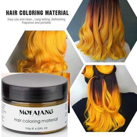 Mofajang Hair Wax 2 Colors Kit Temporary Hair Coloring Styling