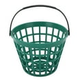 thumbnail image 2 of Ball Basket, Ball Storage Bucket Container Golfball Container With Handle Nylon Plastic  Ball Bucket Green, 2 of 8