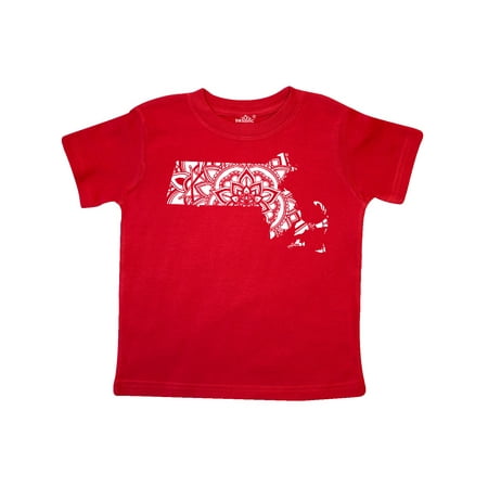 

Inktastic Massachusetts Silhouette Mandala Gift Toddler Boy or Toddler Girl T-Shirt