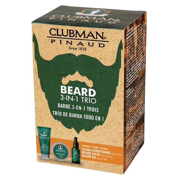 Clubman Beard 3-in-1 Trio Kit, 1 ea