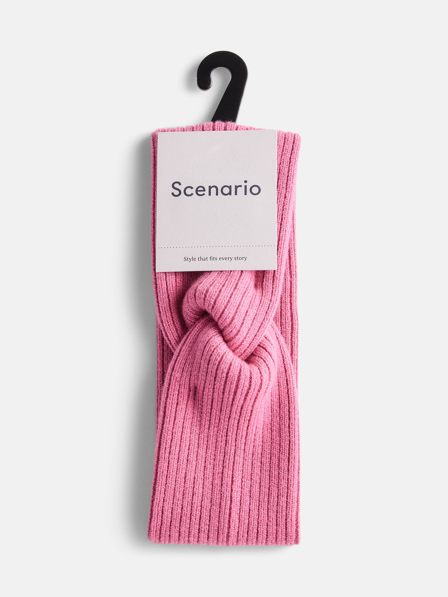 Scenario Women's Knit Twist Headwrap, Fanciful Pink
