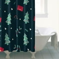thumbnail image 4 of Shower Curtain for Bathroom Let It Snow Holiday Winter Shower Curtains Durable Funny Bath Curtain Hooks Included,72x72Inch, 4 of 5