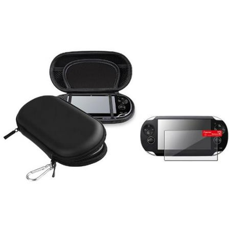 Insten Black Hard EVA Carry Case Bag+Screen Protector For Sony PS Vita PSV