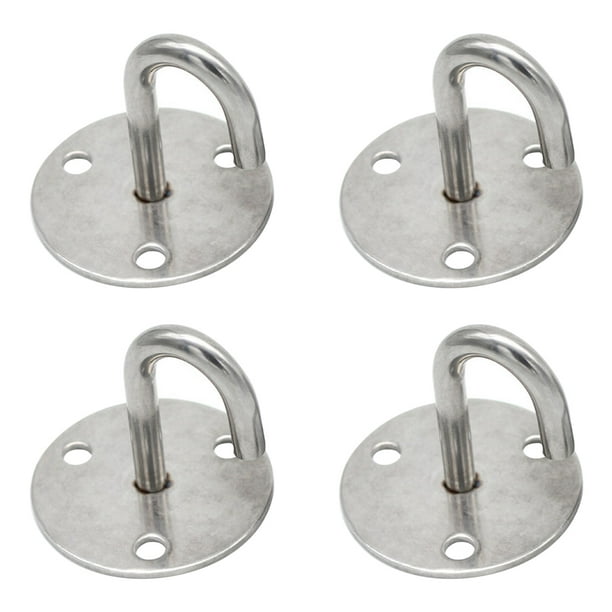 4pcs Stainless Steel J Type Fixed Hook Storage Hook Wall-mounted Hooks for  Home 