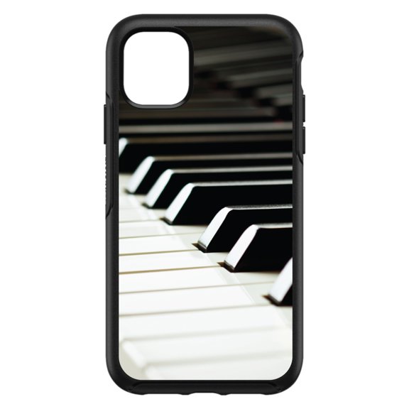 DistinctInk Custom SKIN / DECAL compatible with OtterBox Symmetry for iPhone 11 Pro MAX (6.5" Screen) - Piano Keys Keyboard