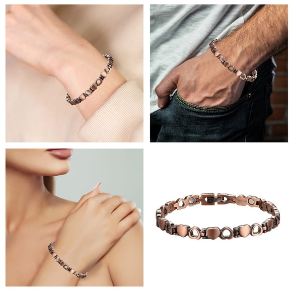Bracelet Style for Women Elegant Copper Heart Anklet Jewelry by Heart Design for Daily Wear and Gifting