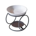 thumbnail image 1 of simhoa Ceramic Oil Burner Oil Warmer Censer European Tealight Candle Holder Scented Wax Black, 1 of 8