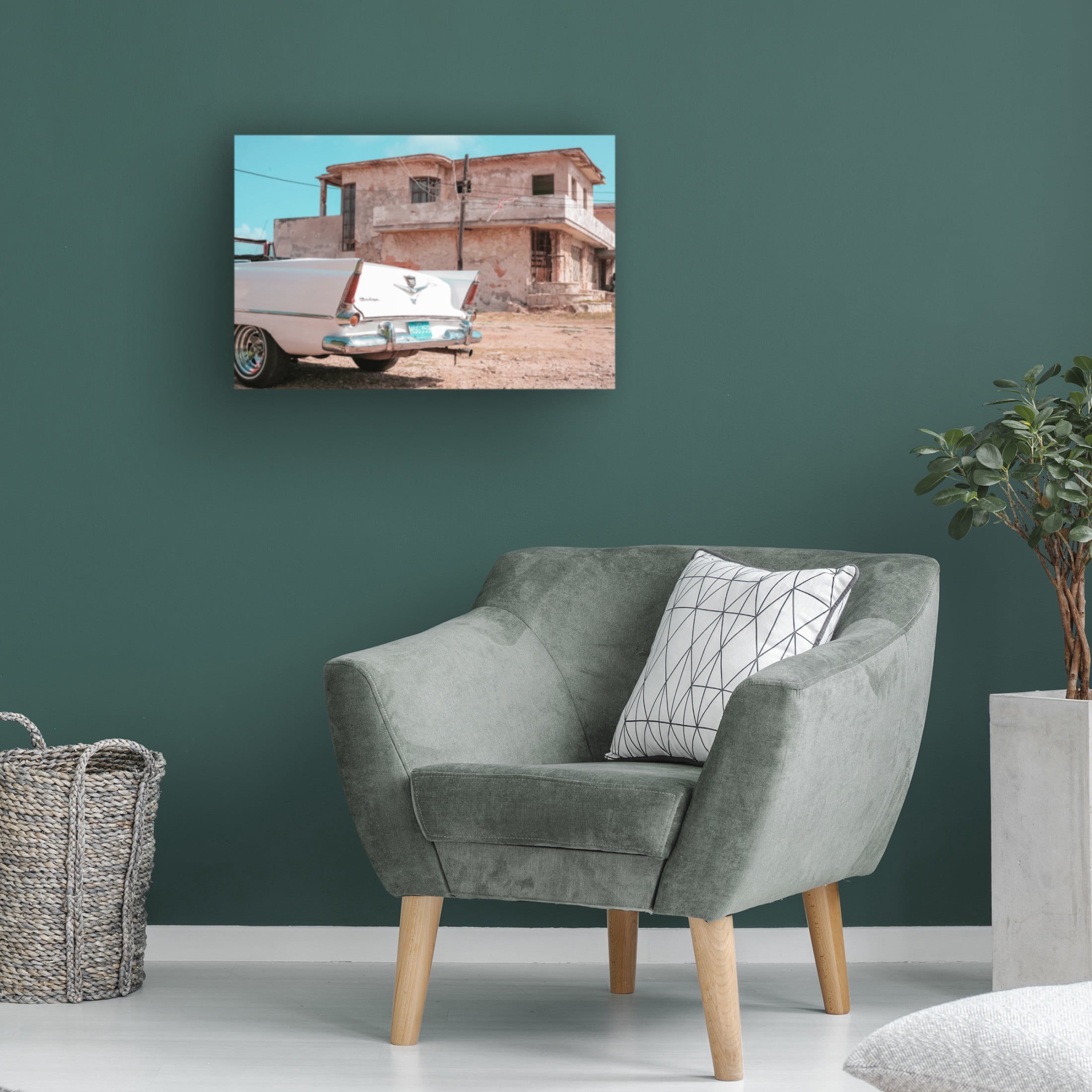 Canvas Wall Art - Alexander Yakovlev 'Old Havana' Wall Art for Living Room, Bedroom, or Office Décor by Trademark Fine Art - 19 x 12 Inches