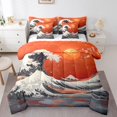 thumbnail image 1 of YST Ensemble de Couette Style Japonais, 7 Pcs, Thème Fleurs de Cerisier, Très Grand, 1 of 6