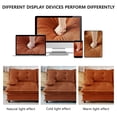 thumbnail image 6 of Villeston 77" L Shaped Modern Sofa Modular Sectional Cloud Couch with Ottoman, 2-Seat Chenille Deep Seat Sofa with Comfy Lattice Decored Seat Cushion, for Living Room,Orange, 6 of 10