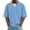 Z78 Light Blue, variant on Mifsaly Mens Quarter Zip Shirts Ribbed Knit Short Sleeve Collar tops Casual Athletic Fit Lightweight Breathable Work Office Pullover Tees Gray,L