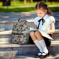 thumbnail image 5 of Yiaed Bright Insects Print School Backpack College Backpack Daypacks for Students High School Spacious and Durable Daypack for Work and Travel-One Size, 5 of 6