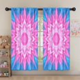 thumbnail image 5 of Blackout Kids Curtains,Pink Tie Dye Lotus Pattern Childrens Insulated Curtains Set Of 2,Bedroom Essentials,Toddler Room Decor 52"x63", 5 of 5