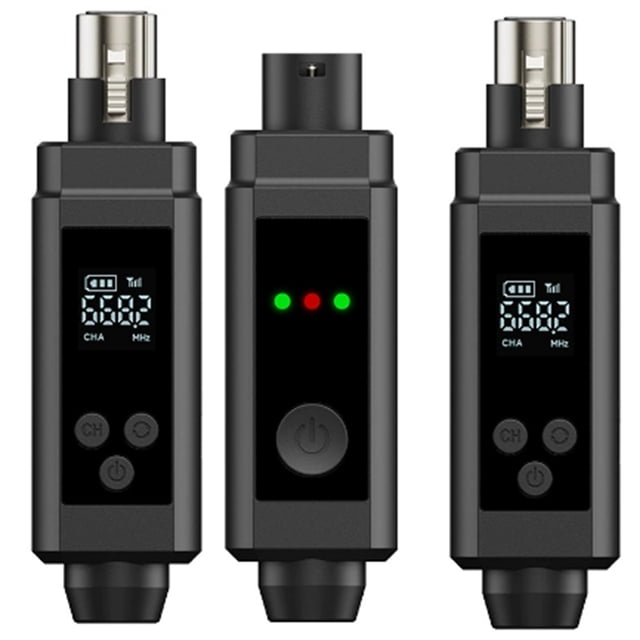 Convertidor de Micrófono Inalámbrico UHF de 48 V, Transmisor y Receptor XLR, Inalámbrico de Micrófono para Tipo de Micrófonos B
