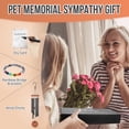 thumbnail image 3 of AutoWT Pet Memorial Wind Chimes - 30" Personalized Dog Cat Photo Gifts with Bracelets Greeting Card, 3 of 9