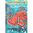 thumbnail image 1 of Vintage Print Press, Octopus (12x18 Wall Art Poster, Room Decor), 1 of 3