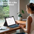 thumbnail image 5 of MoKo Touch Keyboard Case for iPad (A16) 11th Generation 11 inch 2025, iPad 10th Generation 10.9 inch Case with Pencil Holder, 7 Colors Backlit Detachable Bluetooth Keyboard,Black, 5 of 8